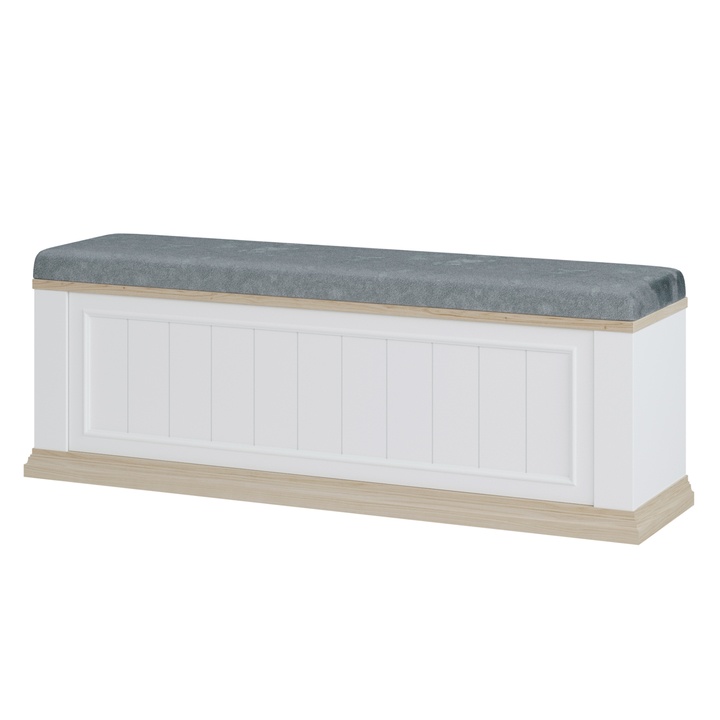 Lavica PONTYPOOL biela/dub riva 1