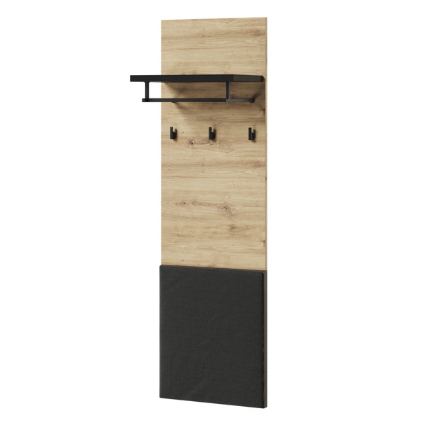 Predsieňový panel QUANT 40 dub artisan/čierna 1
