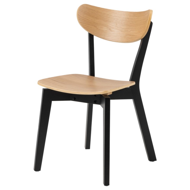 Jedálenská stolička ROXBY dub/čierna 1