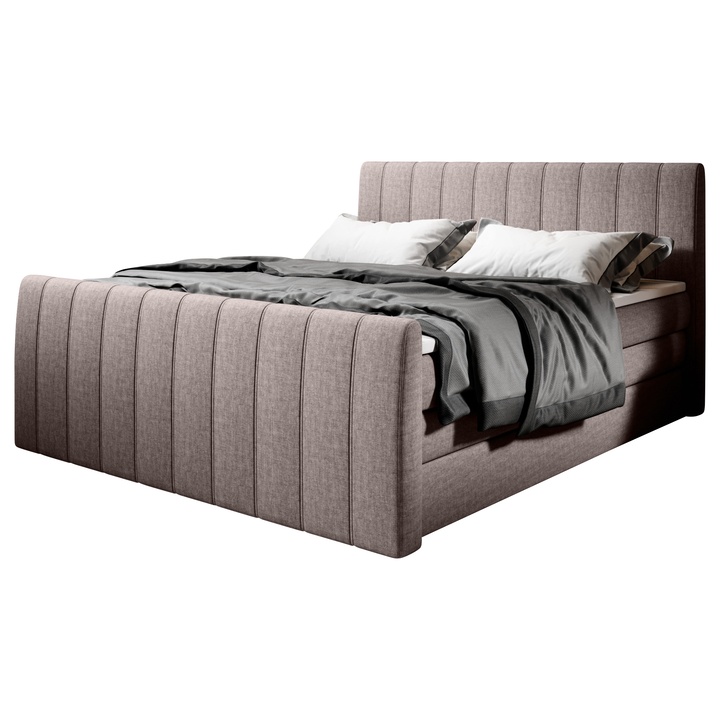 Posteľ boxspring TAJA sivohnedá, 180x200 cm 1
