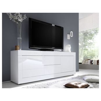 TV komoda  BASIC 9 biela lesklá 1