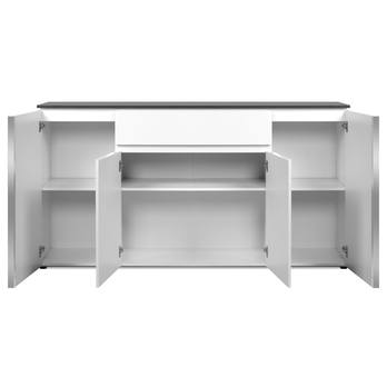 Komoda BREST 4 matera/biela lesk 7