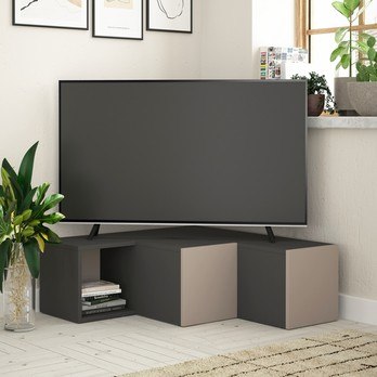 TV komoda COMPACT mocca/antracitová 1