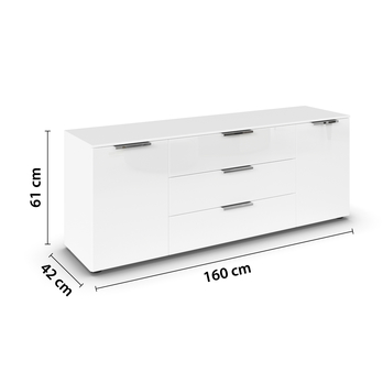 Komoda FLIPP 2 biela 2