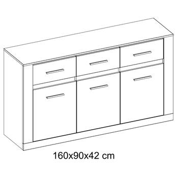 Komoda IDEA biela matná 3
