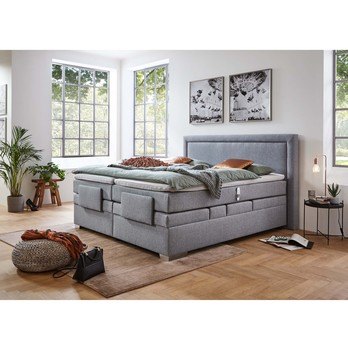 Posteľ boxspring MARGO sivá, 180x200 cm 1