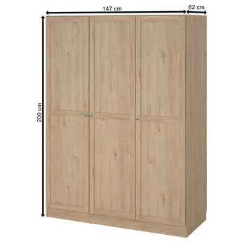 Šatníková skriňa PAEDYN 3D jackson hickory 3